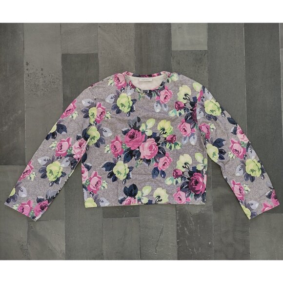 CARVEN floral printed pullover sweatshirt - small - Picture 3 of 9
